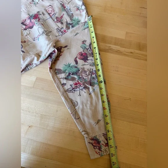 VTG Ralph Lauren Cowboy 🏇Western Rodeo Horse Print Button Down Flannel Shirt 14 - Picture 9 of 10